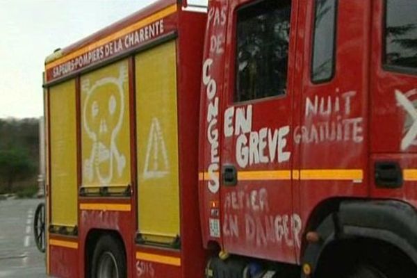 Les pompiers en grève le font savoir