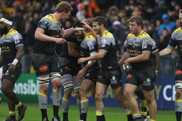 Champions Cup, décembre 2017, le Stade Rochelais rencontre London Wasps.
