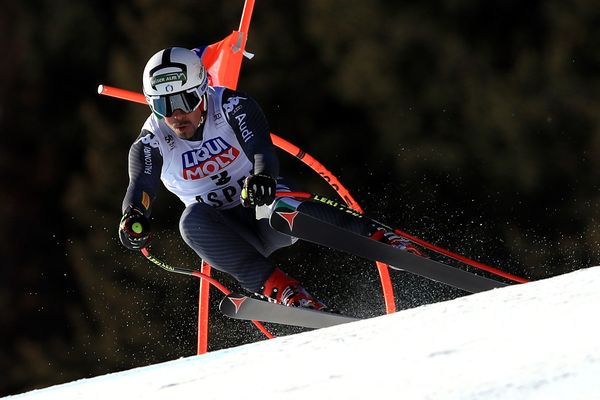 Peter Fill sur la descente d'Aspen, Colorado mercredi 15 mars 2017. 
