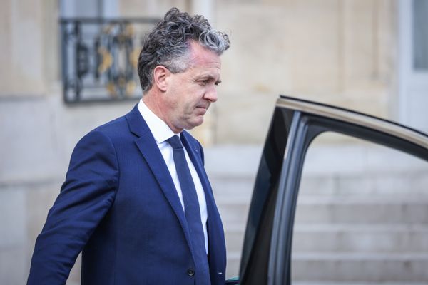 Christophe Béchu au Palais de l'Élysée, le 10/04/2024