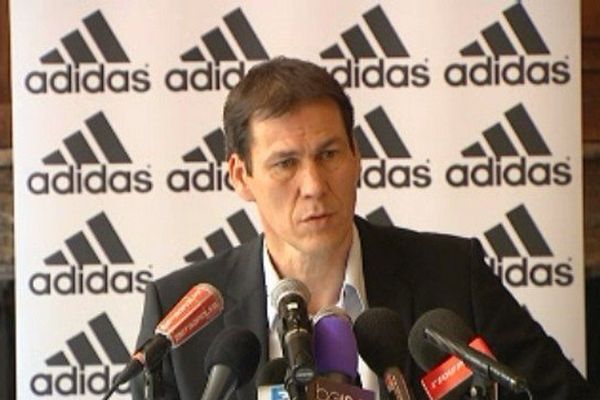 Rudi Garcia en conférence de presse à Lille ce vendredi après-midi. 