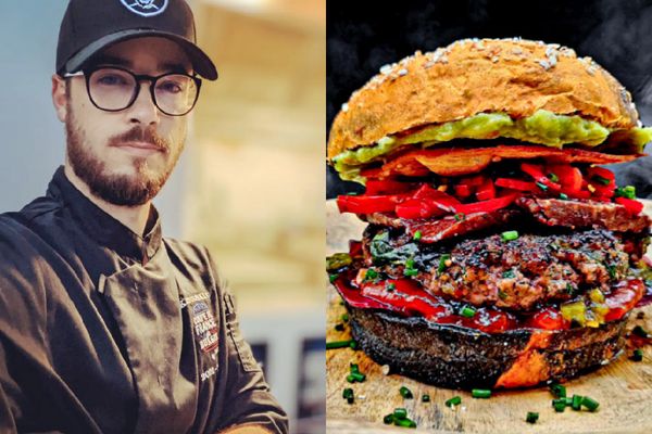 Christopher Skatulski, chef et gérant du food-truck "Le Central" à Saint-Mihiel dans la Meuse, remporte le titre de meilleur burger du Nord-Est 2024.