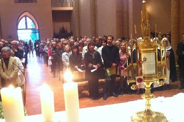 Les reliques dans l'église de Balma