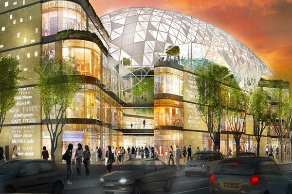 Le centre commercial disposera de 50 boutiques sur 5 étages.