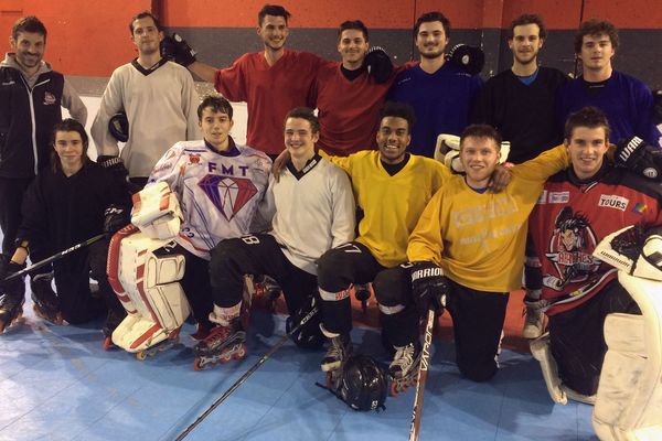 Les Apaches au complet, à l'entraînement mercredi soir