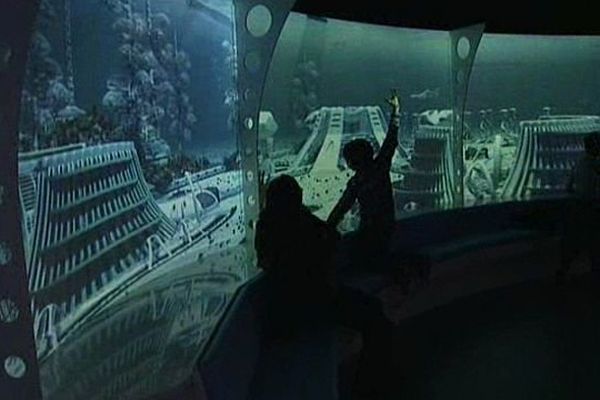 Montpellier - le simulateur sous-marin de l'aquarium Mare Nostrum - 2014