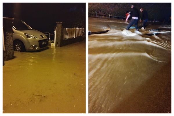 Des inondations soudaines ont surpris les habitants de Devecey mercredi 1er octobre.