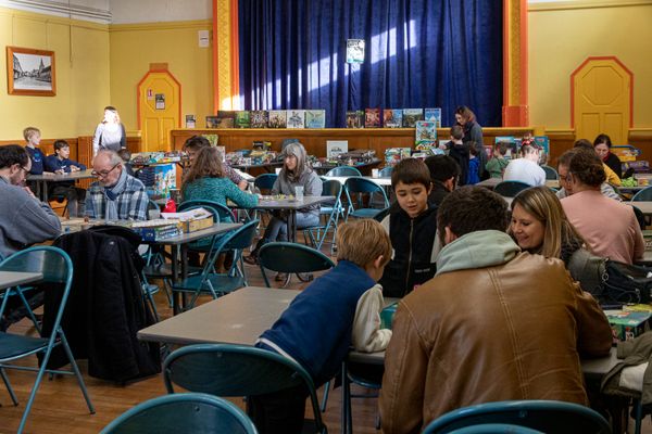 Le salon de jeux de société "Autour des jeux" tient sa sixième édition à Cambremer (Calvados), le 17 et le 18 février 2024. Ici, en 2023, lors de sa précédente édition.