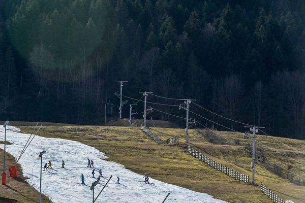 Le domaine skiable de Métabief Mont d'or, le 15 février 2024.