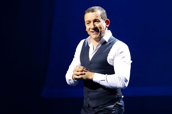 Dany Boon au stade couvert de Lievin (Hauts-de-France) en mars 2018