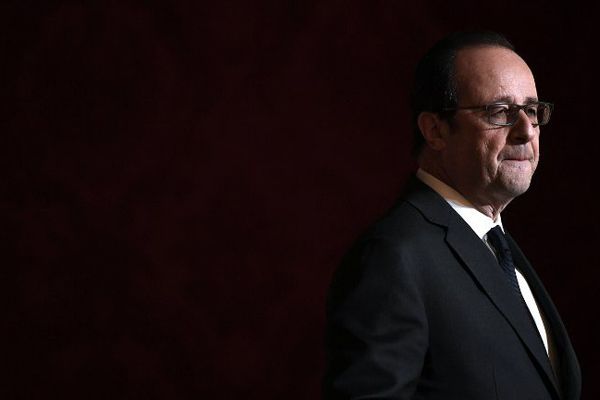 François Hollande, le 1er décembre au palais de l'Elysée