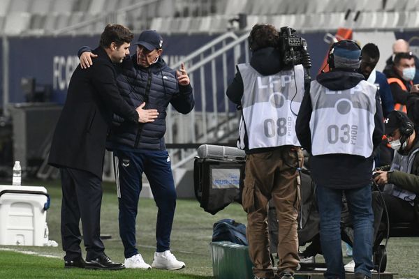 Mauricio Pochettino célèbre la victoire de son équipe face à Bordeaux  