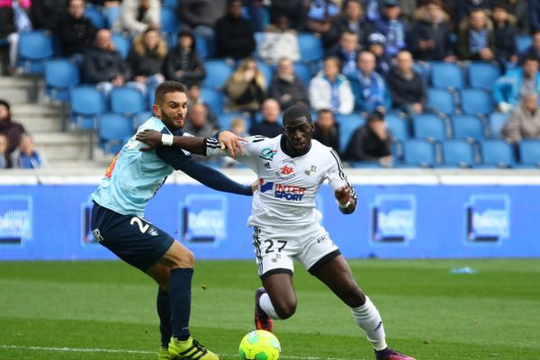 Aboubakar Kamara lors d'un match contre le Havre 19 novembre 2016