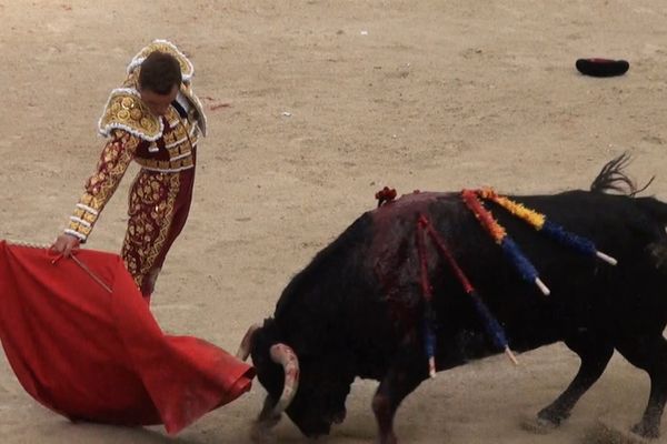 Jean Baptiste Jalabert, organisateur de la feria est ravi : les arènes étaient combles! Juan Bautista est lui aussi satisafait : il a coupé les deux oreilles du quatrième toro de l'après-midi.