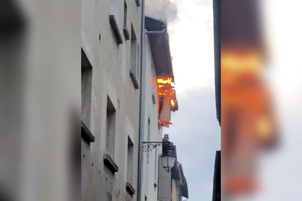 Incendie à Saint-Marcellin en Isère