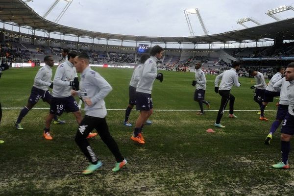 Les joueurs du TFC avant le match contre Monaco dimanche