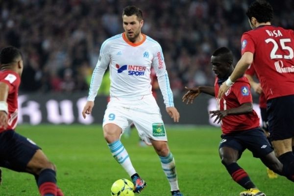 André-Pierre Gignac face à 3 lillois