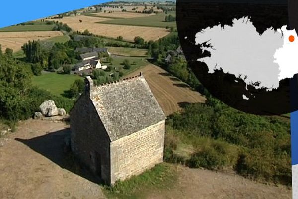 La chapelle du Mont Dol, vue d'en haut