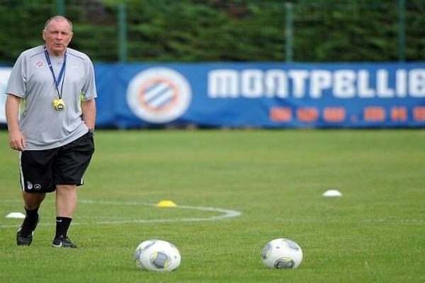 Montpellier - Jean Fernandez, l'entraîneur du MHSC à Grammont - 7 août 2013.