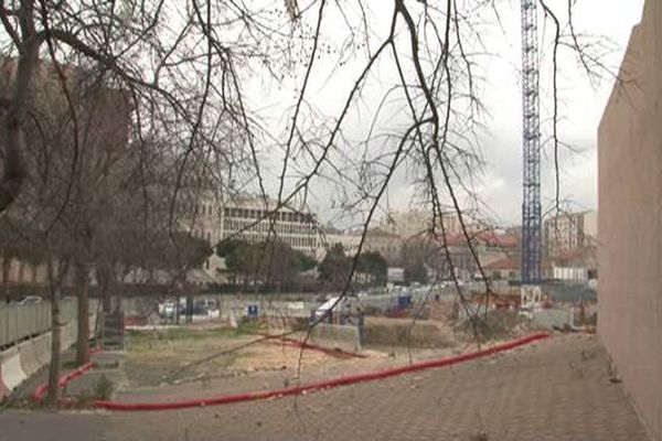 Un chantier à Marseille dans le nord de la ville