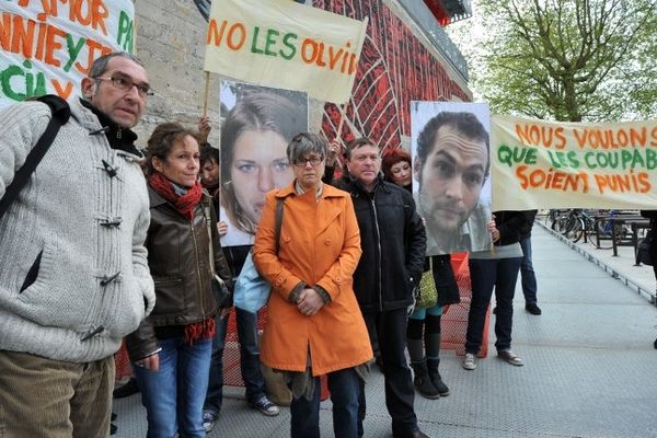 Les parents de Fannie et Jérémie, le 30 avril 2013 à Nantes