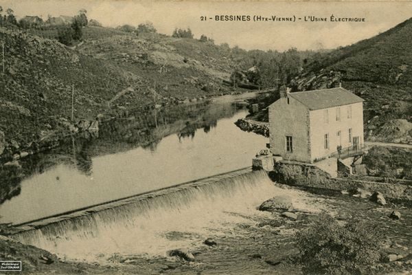 L'usine électrique de Bessines en Haute-Vienne au début du XXe siècle