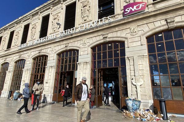 Illustration. Le trafic est perturbé à la gare Saint-Charles à Marseille