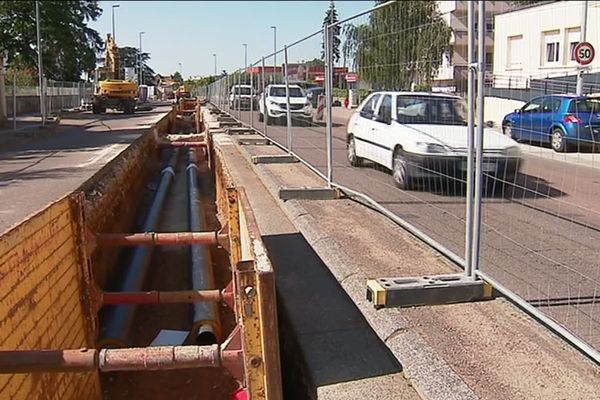 Les travaux sur le réseau de chaleur ont commencé au début de l'été à Dijon