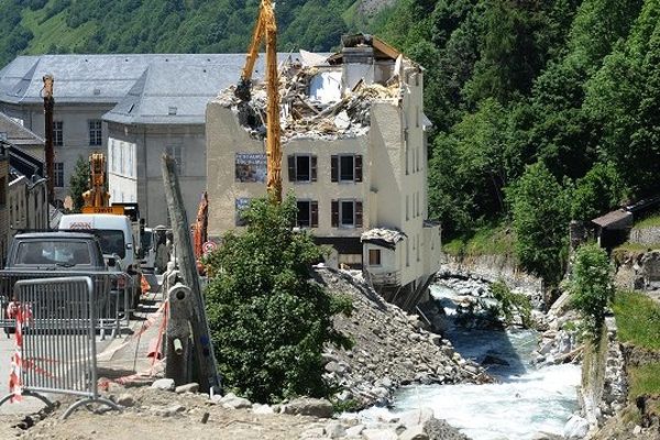 Le Comminges a été littéralement dévasté par les inondations comme ici à Barèges