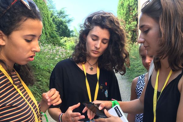 La Grande Rédac en reportage dans les rues de Couthures-sur-Garonne le 14/07/18. 