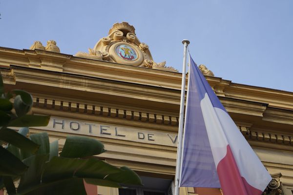 La mairie de Menton (Alpes-Maritimes).