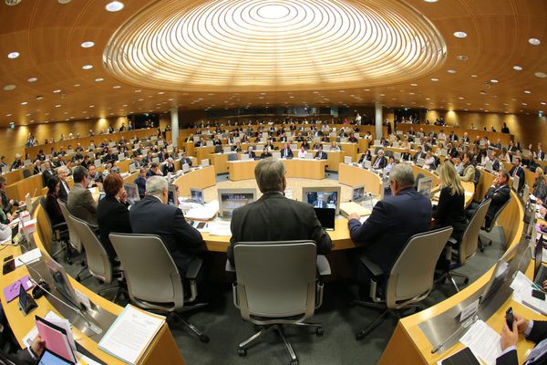 L'assemblée du Conseil Régional de la Région Grand Est. Conseil régional de la région Grand Est. 