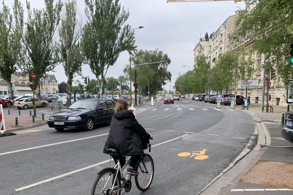 Certaines bandes cyclables pourraient être amenées à devenir définitives à Reims