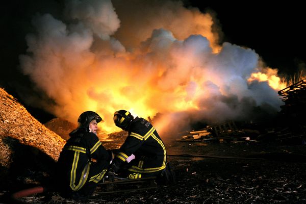 Un four a pris feu dans une usine de granules à bois, à Marignac (Haute-Garonne), mardi 17 septembre. Image d'illustration.