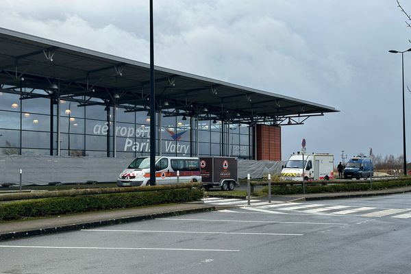 L'aéroport de Paris-Vatry, ce 22 décembre 2023.