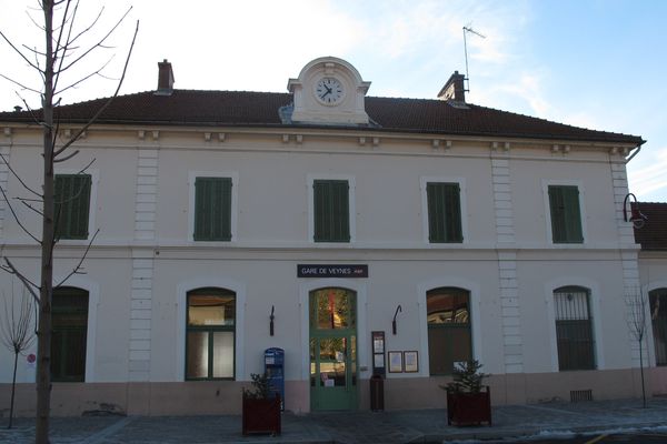 La gare de Veynes, dans les Hautes-Alpes