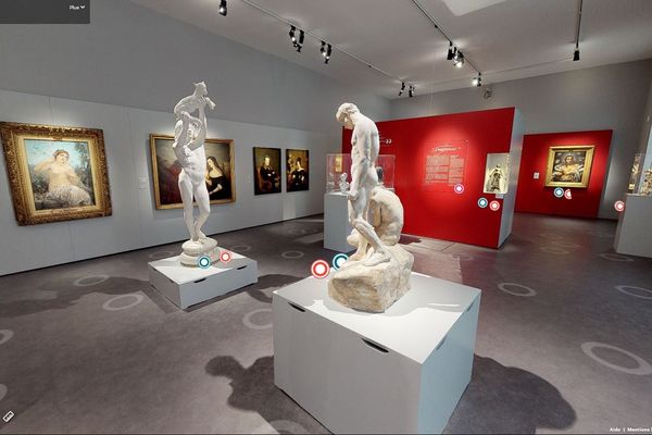 La salle des Beaux Arts du musée Soissons en visite virtuelle.