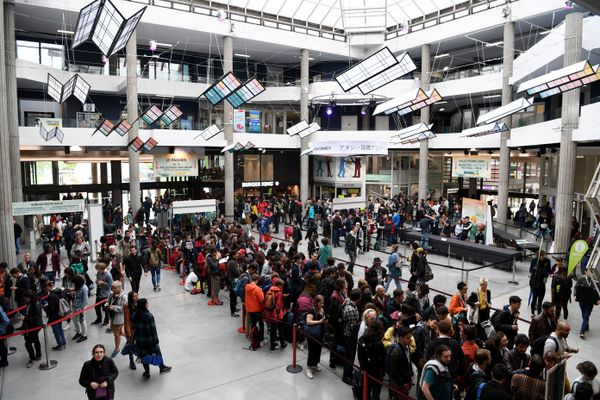 Le centre Bonlieu, à Annecy, qui reçoit chaque année de nombreux événements du festival international du film d'animation.