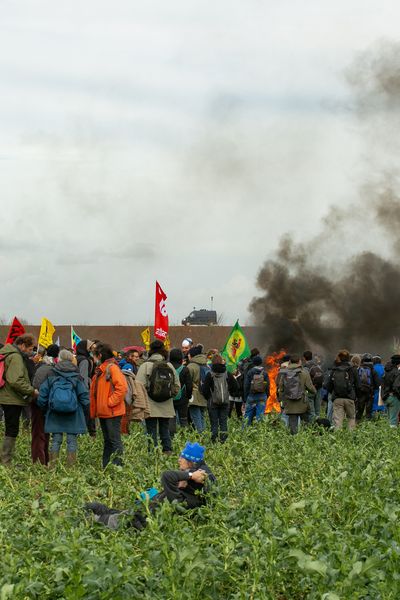 Manifestation contre la mégabassine de Sainte-Soline, le 25 mars 2023.