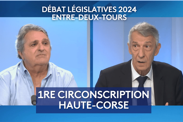 Duel entre Michel Castellani député sortant Femu a Corsica et Tony Cardi, suppléant de Jean-Michel Marchal Rassemblement national