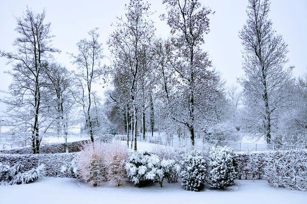 Un peu de neige mais pas assez pour avoir de si jolis paysages blancs