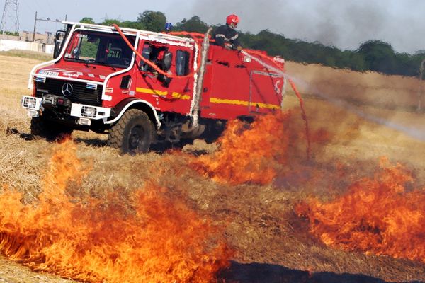 Feu de chaume (illustration)