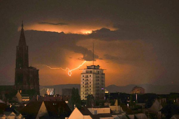 L'Alsace sera à nouveau traversé par des orages dans la nuit du 22 juillet 2022.