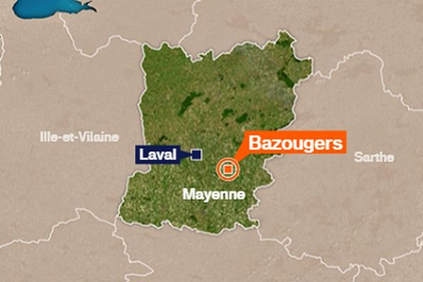 Accident frontal à Bazougers (53), un homme décédé.