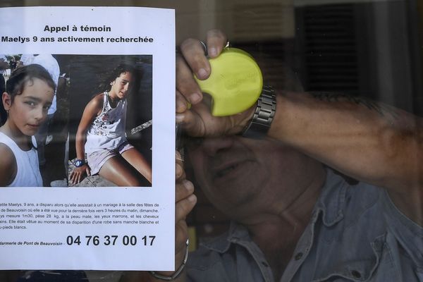 L'une des affiches posées au moment de la disparition de Maëlys.