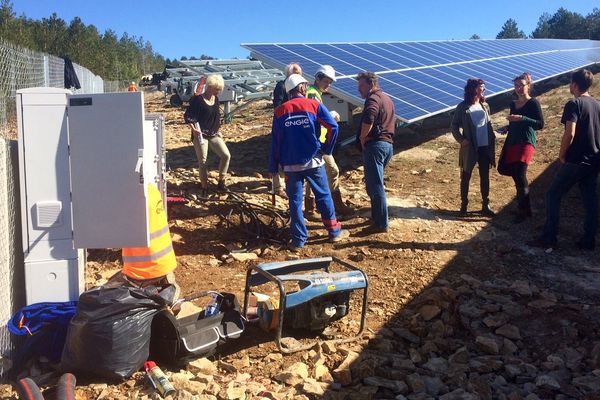 Le parc est encore en construction mais il ne devrait pas tarder à produire de l'énergie - octobre 2017