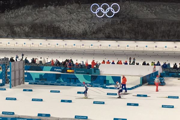 L'arrivée du stade de biathlon à PyeongChang.
Photo F.Menestret