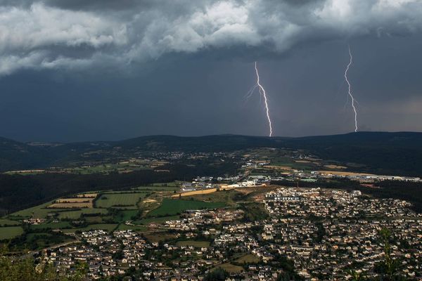 Orage en Lozère - août 2018.