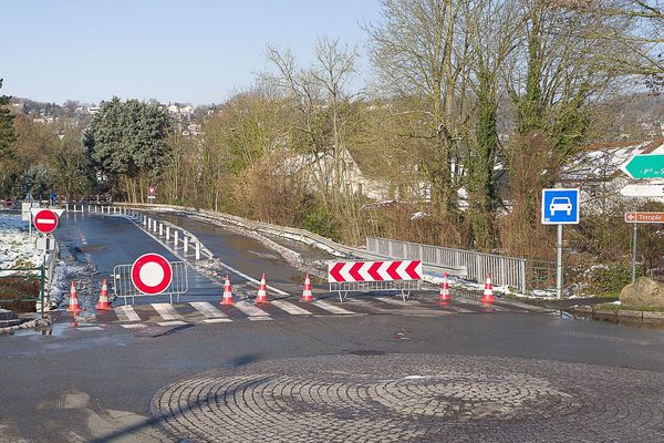 Un accès à la RN 118, le 8 février 2018.