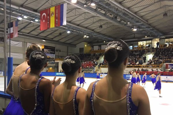 L'équipe Skyliners de New-York lors de la French Cup 2019 à Rouen.